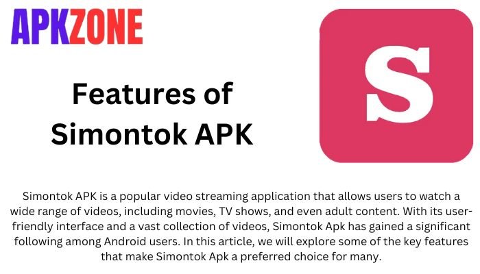 Features of Simontok APK